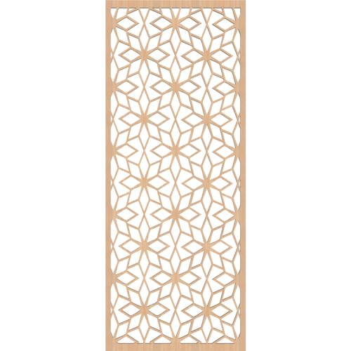 Image of Lake Decorative Pierced Fretwork Wood Wall Panels, 11 3 /8 inchW x 29 3 /8 inchH x 1 /4 inchT, Hickory