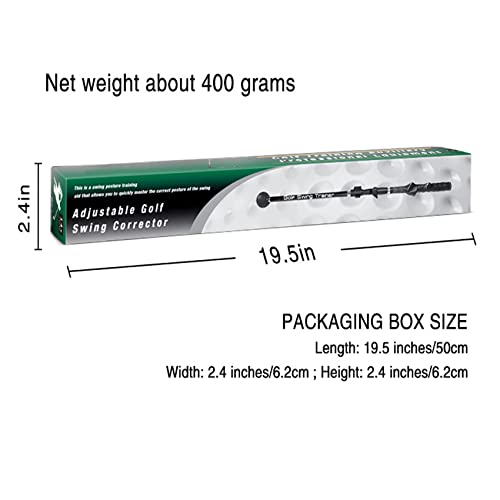 Enkman Golf Swing Trainer Advanced Swing Training Aid - Suitable For Beginners And Professionals - Reusable - Corrects Posture And Power - Helps You Hit Farther, Straighter Shots! (Black) #TOP6