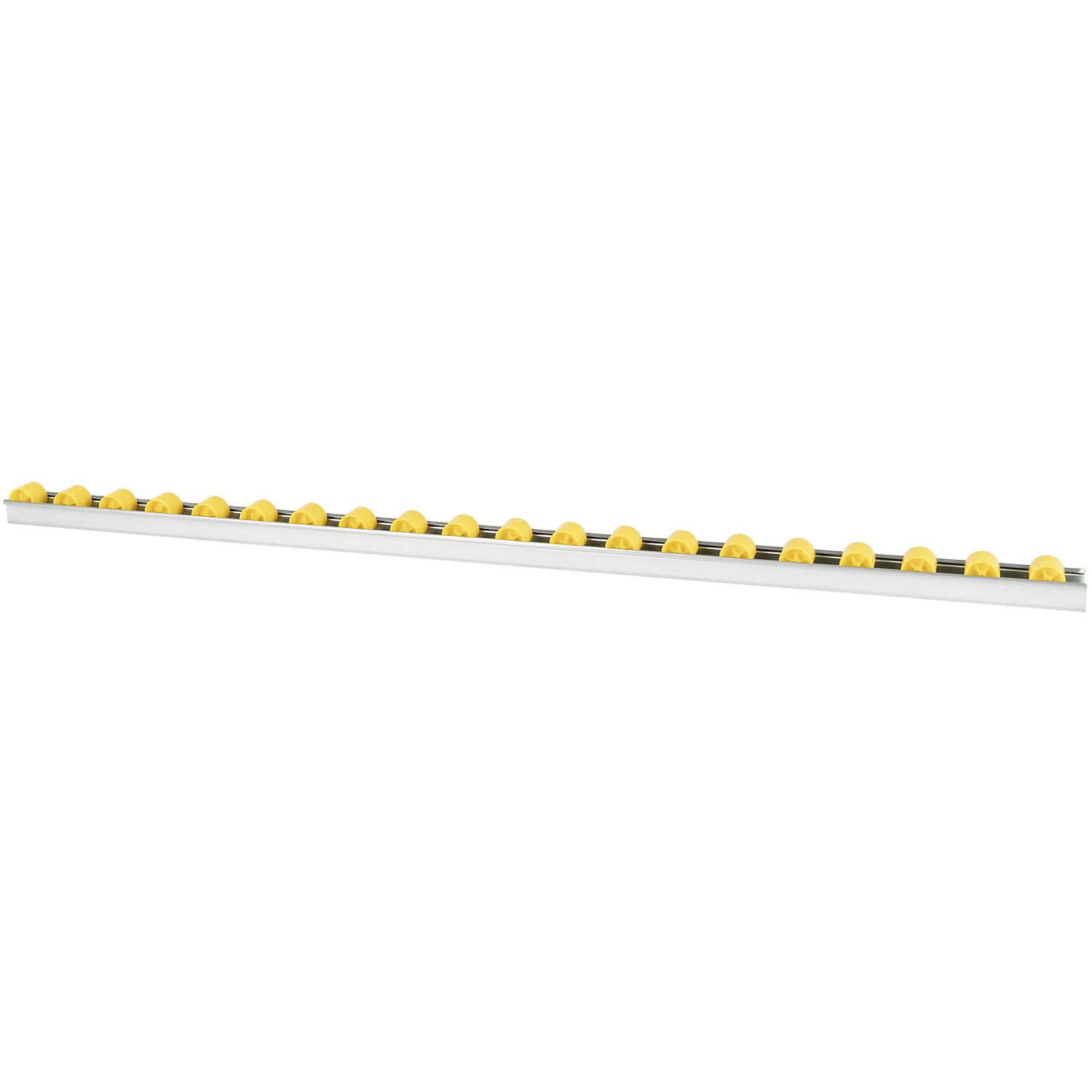 FRANKEL kaiserkraft | Rail à galets cylindriques | à intervalles de 50 mm | Ø 28 mm | plastique | longueur 2 m