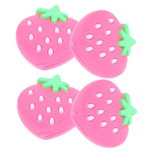 BESPORTBLE 4Pcs Portable Silicone Tennis Racket Dampeners Lightweight Shock Absorbers for Improved Control and Comfort Tennis Accessories for All Ages Strawberry