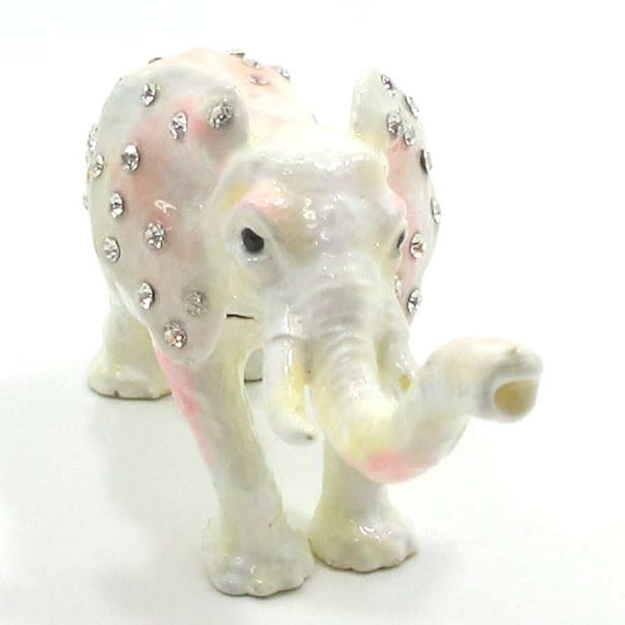 仏象　置物 楽天市場】白象 置物 ぞう 風水 ゾウ 白の象 ラインストーン装飾