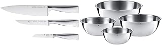 WMF Grand Gourmet Knife Set 3 Pieces Made in Germany, 3 Knives Forged & Bowl Set Go…