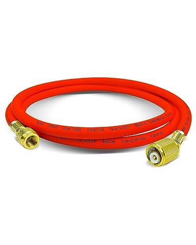 Manguera de refrigerante 3/8" FL a 1/4" FL vacía certificada 6 pies