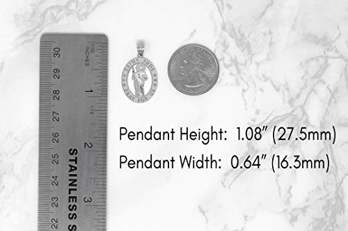 10k Gold Saint Jude Pray For Us Charm Pendant2