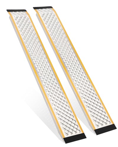 Rampas de aluminio para cortacésped, 57 in, 2 piezas miniatura 1