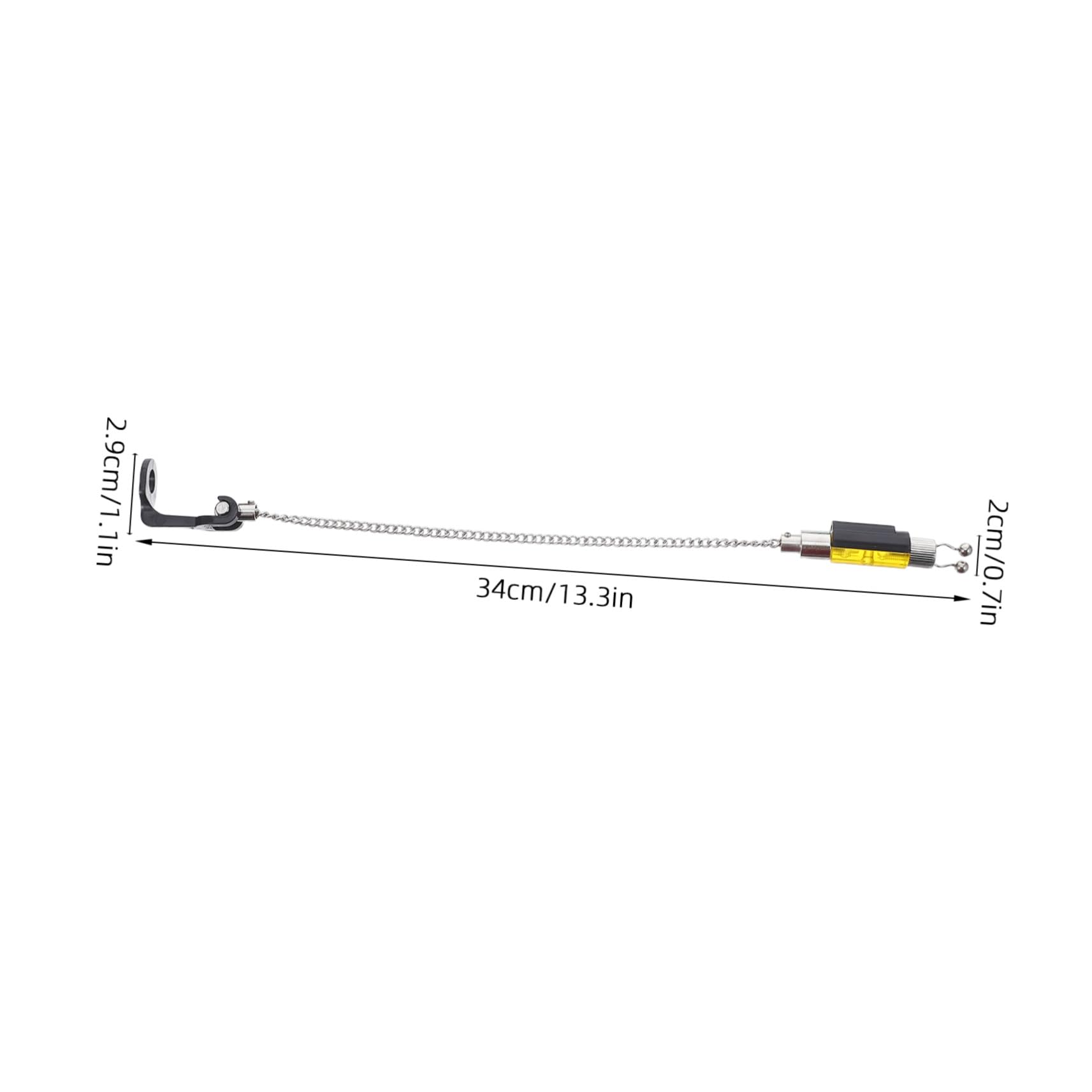 Anneome 4 Pezzi Fishing Alarm Swingers per Carpe con Catena Flessibile Senza Luce Indicatori Morsi Resistenti alle Intemperie Clip Facile per Canna da Pesca Outdoor