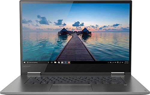 Image of 2019 Lenovo Yoga 730 2-in-1 15.6 inchFHD IPS Touchscreen Laptop, Intel Quad-Core i5-8250U Upto 3.4GHz, 12GB RAM, 256GB SSD, Backlit Keyboard, Fingerprint Reader, HDMI, WiFi, Windows 10, Iron Gray