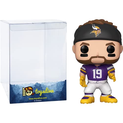 A D A M  T H I E L E N  [V I K I N G S ] : P O P ! Football Vinyl Figurine Bundle With 1 Compatible 'Toysdiva' Graphic Protector (127 - 42873 - B)