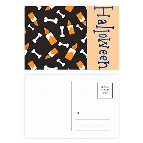 Cartes postales Halloween os de bougie pour surprendre vos proches avec une papeterie rare