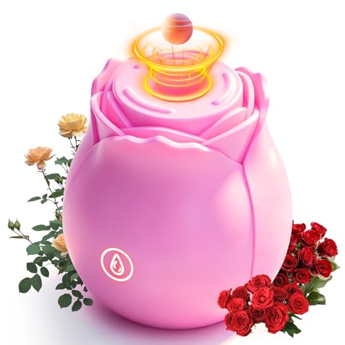 2026 Rose Adult Toy Tool for Women The New Clitioral Rose Vibrates for Women Couple Today Adult 10 Speeds Nipple Vibrate Adult Toys for Women Tool A42XZ (Pink)