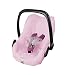ByBoom - Universal Sommerbezug, Schonbezug aus 100% Baumwolle, für Babyschale, Autositz, z.B. Maxi Cosi CabrioFix, City, Pebble; Designed in Germany, Made IN EU, Farbe:Rosa