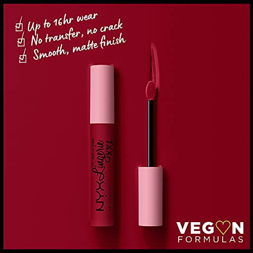 NYX PROFESSIONAL MAKEUP Lip Lingerie XXL Matte Liquid Lipstick - Sizzlin' (Oxblood Red) - Image 3