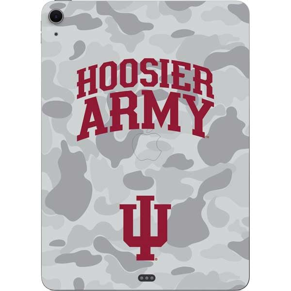 Skinit Decal Tablet Skin Compatible with iPad Air 11in (2024-2025) - Officially Licensed Indiana University Hoosier Army Design