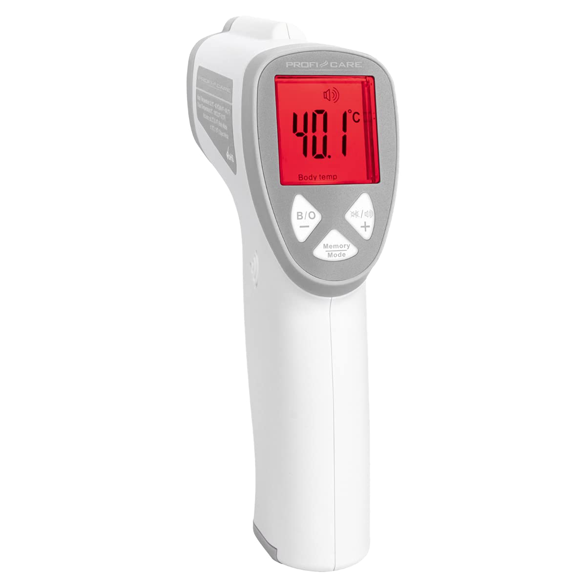 ProfiCare PC-FT 3094 - Termometro per febbre senza contatto, per neonati e adulti con 3 colori LCD