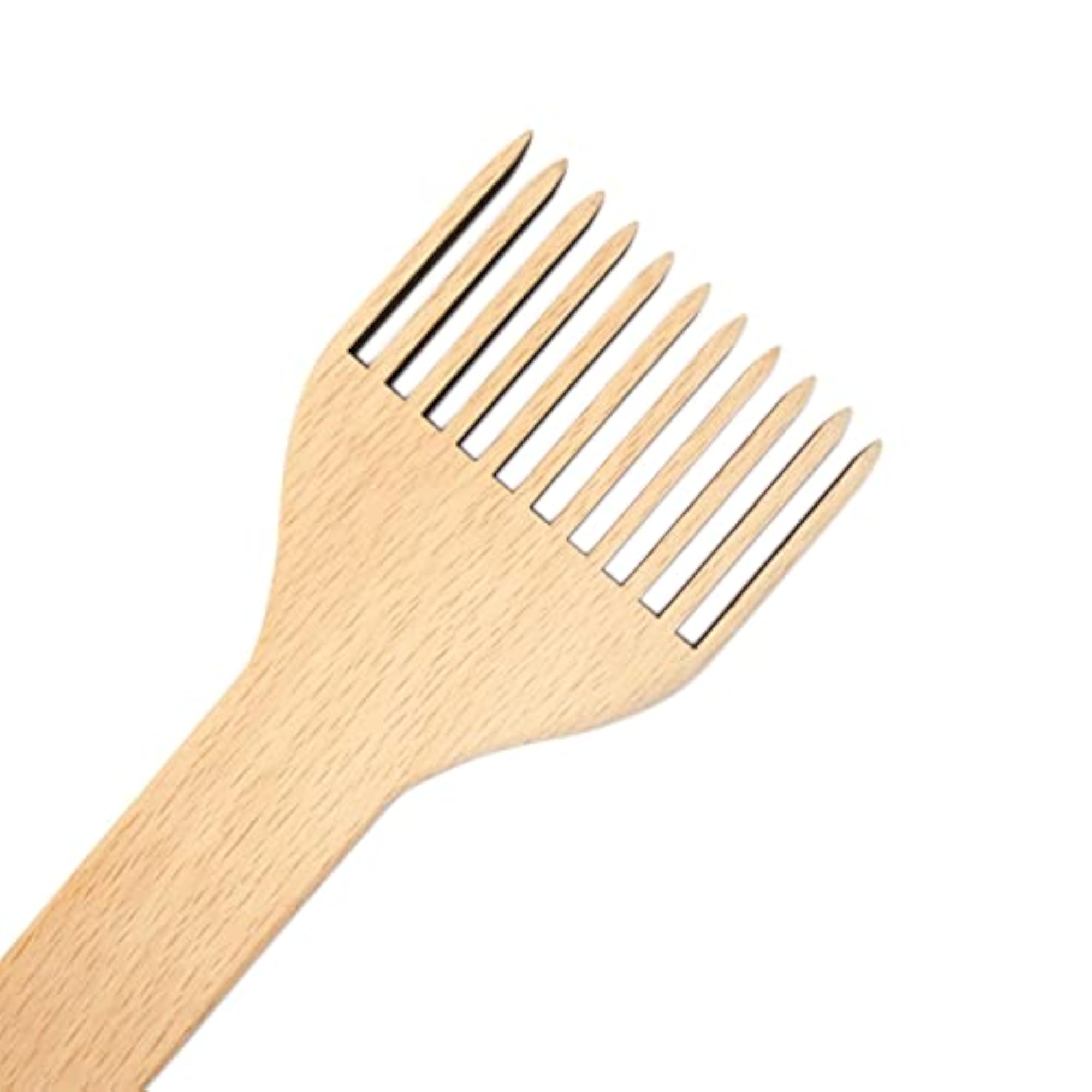 Wooden Weaving Loom Comb, Double-Ended Handcraft Tool