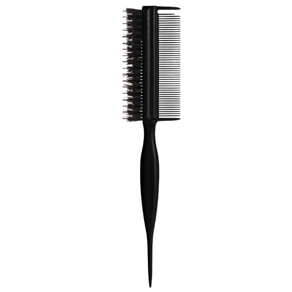 15Cm Ergonomic Handle Hair Brush Double Texture For Volumizing And Shine