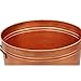 Benzara HGM008 Hammered Pattern Galvanized Farmhouse Style Tub, Copper
