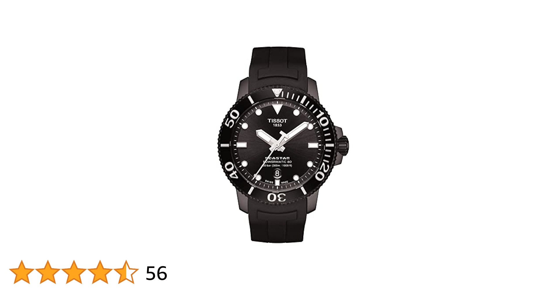 TISSOT シースター1000 オールブラック TISSOT ティソ 腕時計 SEASTAR シースター 1000 AUTOMATIC 自動