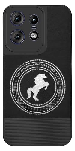 Jkobi Store Jkobi PU Leather Case for Moto Edge 50 Pro Black - Image 2