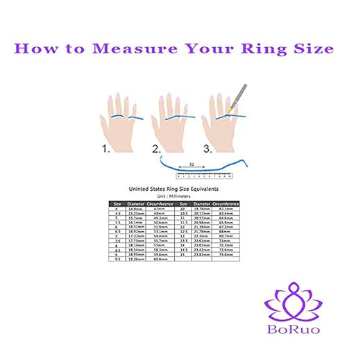Image of BORUO 925 Sterling Silver Ring Stacking Rings Plain Dome Tarnish Resistant Comfort Fit Wedding Band Gifts for Special Occasions 1.5mm 4mm Stacker Band Size 4-12