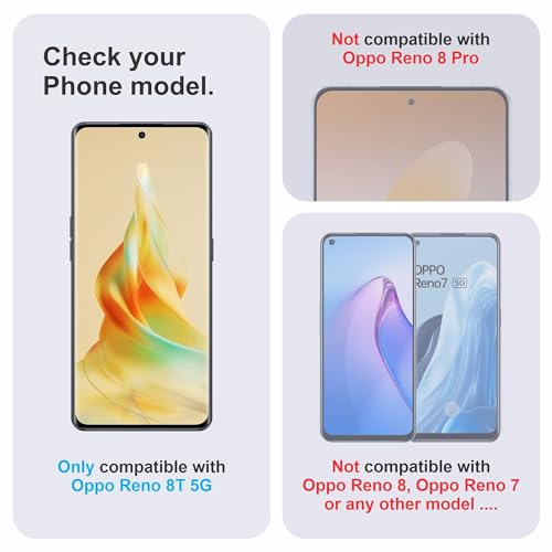 Image of TPU hydrogel Edge to Edge Screen Protector Guard For Oppo Reno 8T (6.7 Inch) With Installation Kit | Fingerprint Compatible | Edge to Edge Coverage