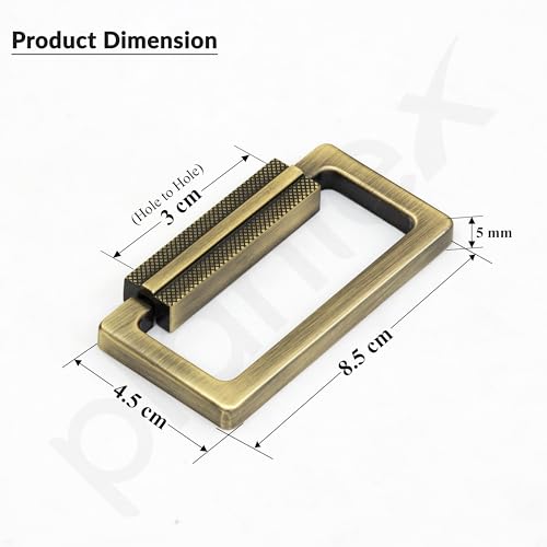 Image of Plantex Rajwadi Drawer Kadi /3.5 Inch Drawer Handle /Pull-Push Kadi for Home /Office Cabinet - Pack of 1 (Brass Antique)
