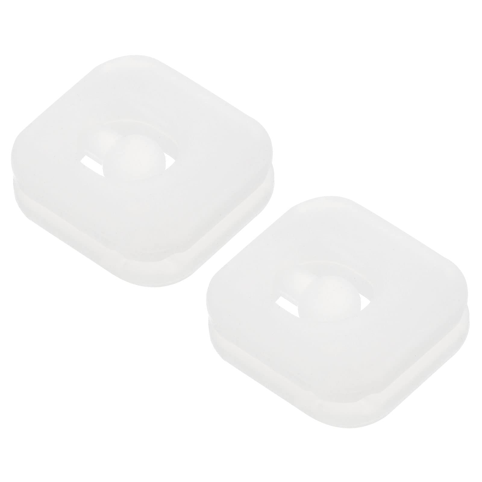 PATIKIL Tennis Vibration Dampener, 2 Pack Square-Shaped Silicone Shock Absorber Racket String Damping for Tennis Racquet, Clear