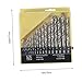 IWOWHERO All-in-one 19pc Drill Bit Set for Electric Drill Steel Drill Bits for and Plastic