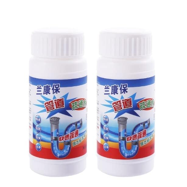 Hitexnetee Powerful Sink and Drain Cleaner, Portable Powder Cleaning Tool Super Clog Remover Chemical Powder Agent for Kitchen Toilet Pipe Dredging.