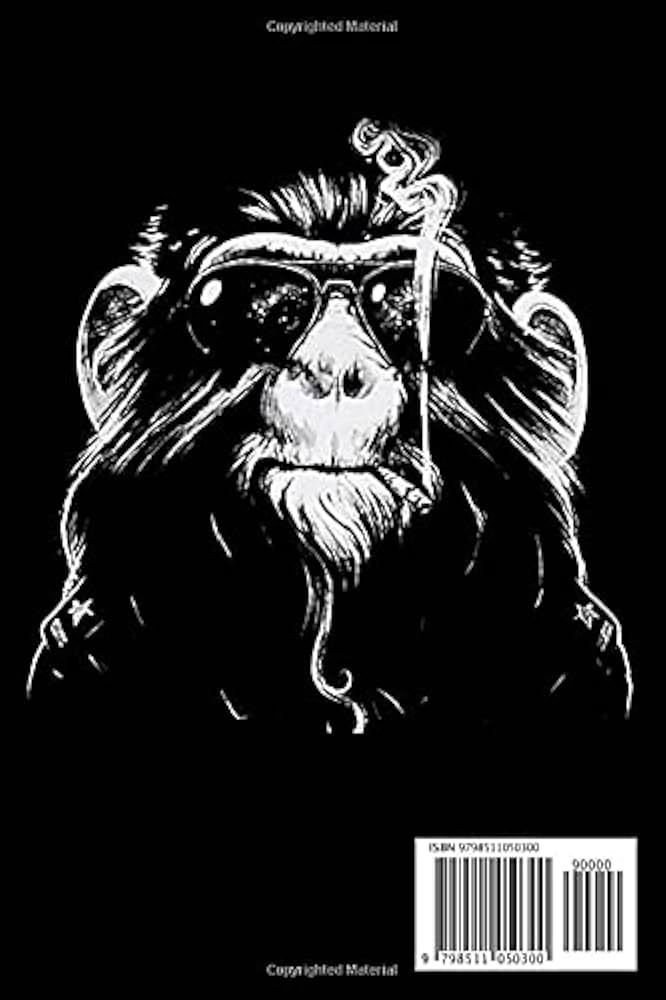 Smoking Monkey Arctic Monkeys Notebook: - 110 Pages, In