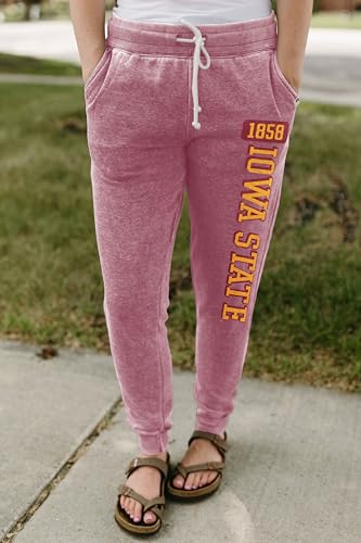 Iowa State Cyclones NCAA Officially Licensed Women's Jogger Sweatpants Burnout, Large