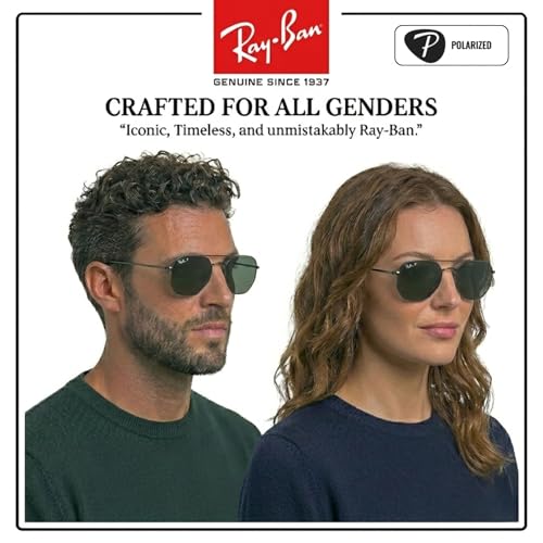 Image of Ray-Ban RB3548N HEXAGONAL FLAT LENSES Square-Round Shape Sunglasses for Men & Women with Official Eyewear Kit