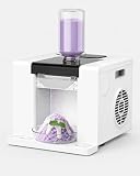 smafoseedding Macchina per Ghiaccio A Forma di Fiocco di Neve, 750 Ml, Automatica, per Granite, Ghiaccio Tritato E Bingsu in 60 Secondi, Ideale per Casa, Feste E Pasticcerie White