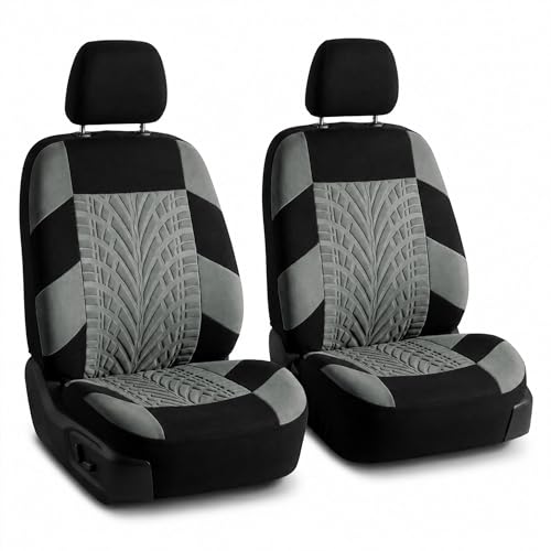 Juego de fundas de asiento de coche universales de tela para SUV con reposacabezas extraíble