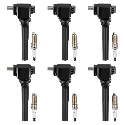 Image of BDFHYK Ignition Coil Pack UF826 and Iridium Spark Plugs 94372 Compatible with Ford F150 2017-2019 Expedition 2018-2019 Lincoln Navigator 2018-2019 3.5L V6 Ford Oem Coil Pack Coil for GN10892 Set of 6