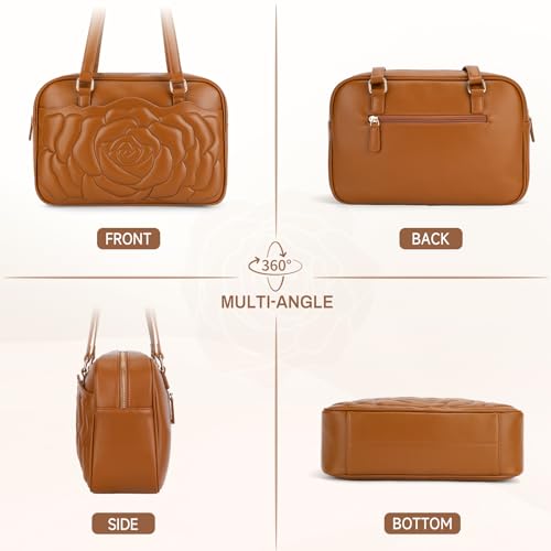 Image of Shoulder Bag for Women, Embossed Vegan Leather Hobo Purse | Medium Handbag for Work Commute and Travel, Thoughtful Gift for Women