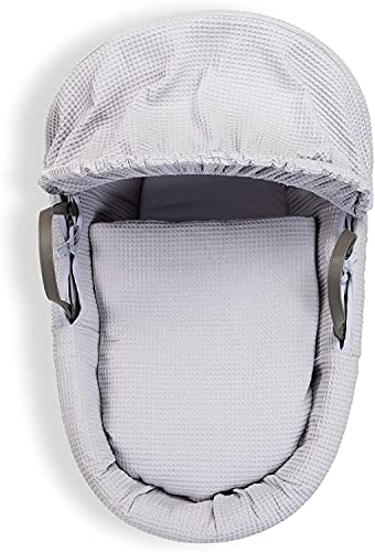 Clair-de-Lune--Cesto-de-mimbre-gris-para-bebe-con-sabana 41tjSfcnSmL