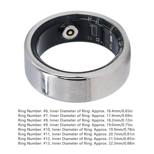 Cuifati Smart Ring, Exercise Tracking, Detailed Data, Sleep Analysis, Mobile App View, Innovative Wearable Product, with Charging Cable, for All Fitness Enthusiasts (#11)