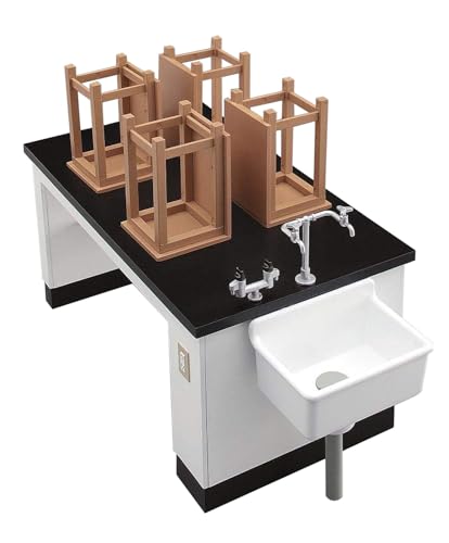 Mobilier de salle de science Hasegawa FA04 maquette bureau et chaise pour diorama