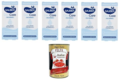 Sauber Deodorante Deocare Deodorante in crema, Deodorant Deocare Creme-Deodorant 6x35ml+ Italian Gourmet polpa 400g