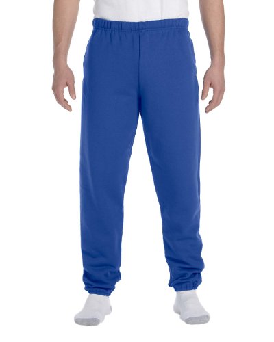 Image of Jerzees Men's NuBlend Fleece Elastic Bottom Sweatpants, Relaxed Fit, Cotton Blend