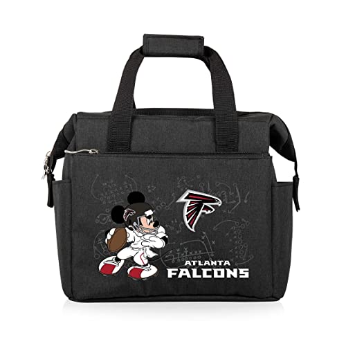 Image of PICNIC TIME NFL Mickey Mouse On The Go Lunch Bag - Soft Cooler Lunch Box - Insulated Lunch Bag, (Black)