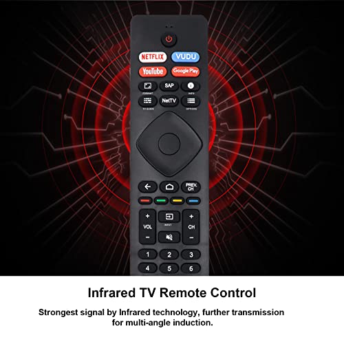 New Nh800Up Rf402A-V14 Universal Tv Remote Replacement For Philips Smart Android Tv 43Pfl5604/F7 43Pfl5704/F7 50Pfl5604/F7 50Pfl5704/F7 55Pfl5604/F7 75Pfl5704/F7 (No Voice) #TOP3