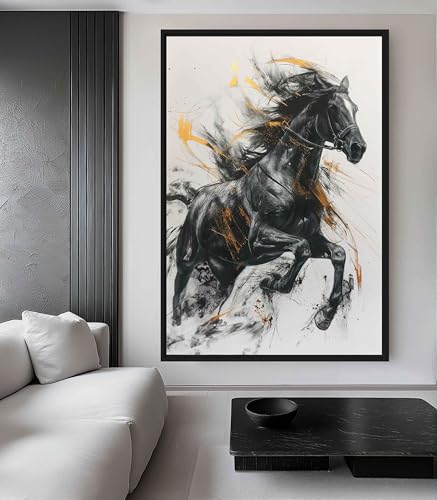 Affiches de chevaux noirs pour insuffler la liberté chez soi