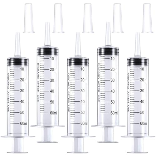 Maiitmor シリンジ 注射器 60ml ペット 流動食 給餌 給水用 小動物 注入器 針なし