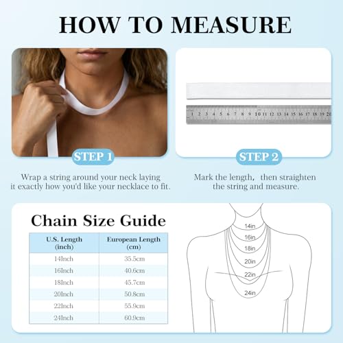WishChic 18K Plated Gold Chain Necklace for Women Shiny, Diamond Cut 1mm Dainty Gold Box Chain Lobster Claw Clasp, Italian Jewelry Gifts Strong Women's Chains Necklaces 22 Inch — view 5