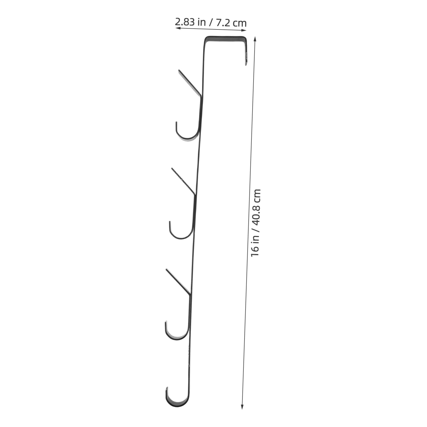 PRETYZOOM Door Hanger Organizer Stick-on Multi-Purpose Over-The-Door Hanging Hook for Cloths Towels