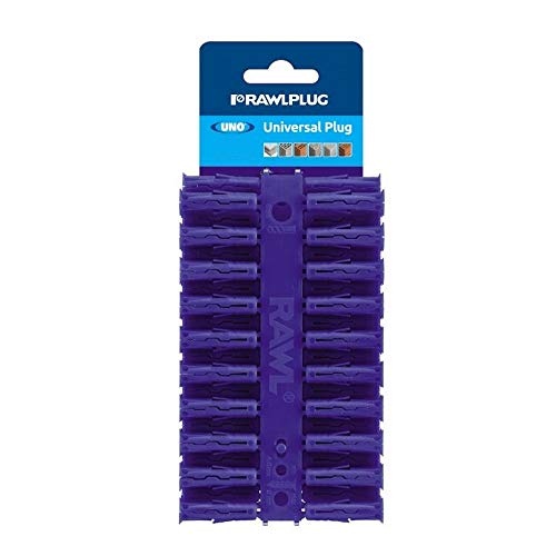 Image of JDS HARDWARE Rawlplug Uno Blue - Clip of 80 Plugs (Trade Pack) 8 x 32mm
