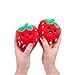 Emotional Support Strawberries by Relatable, Cuddly Stuffed Animals and Toys, Squishy Toys and Plushies, Great Gift Ideas for Loved Ones of All Ages, Includes 5 Plushies with Carrying Basket