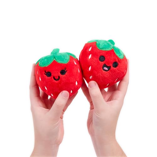 Image of Emotional Support Strawberries by Relatable, Cuddly Stuffed Animals and Toys, Squishy Toys and Plushies, Great Gift Ideas for Loved Ones of All Ages, Includes 5 Plushies with Carrying Basket